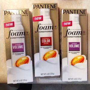 Bundle of 3 New Pantene Pro-V Foam Conditioner - New in Box